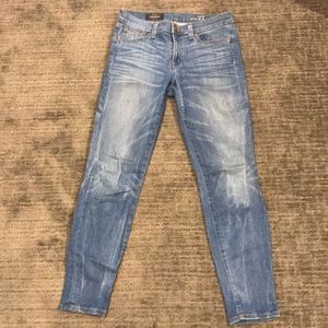 Medium Wash J.Crew Toothpick Skinny Jeans